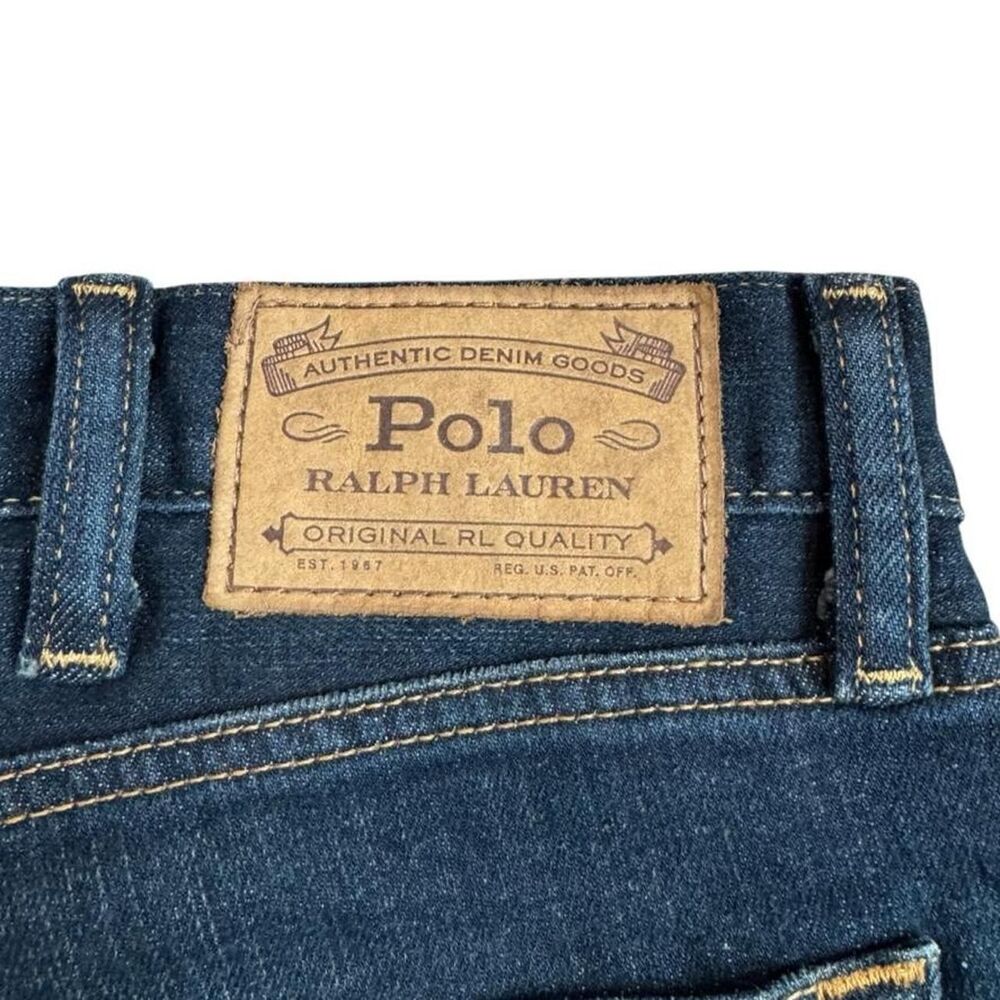 Polo Ralph Lauren the Hampton relaxed straight fit jeans dark wash mens 38x34